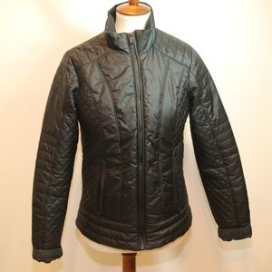 Northface Black Quilted Nylon Jacket Sz M